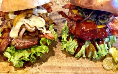 His and Hers Moose Burgers (His) Bacon Chipotle BBQ